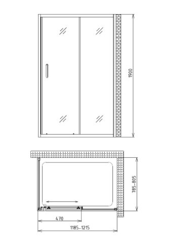 Душевой уголок Gemy Victoria S30191A-A80 Душевой уголок Gemy Victoria S30191A-A80