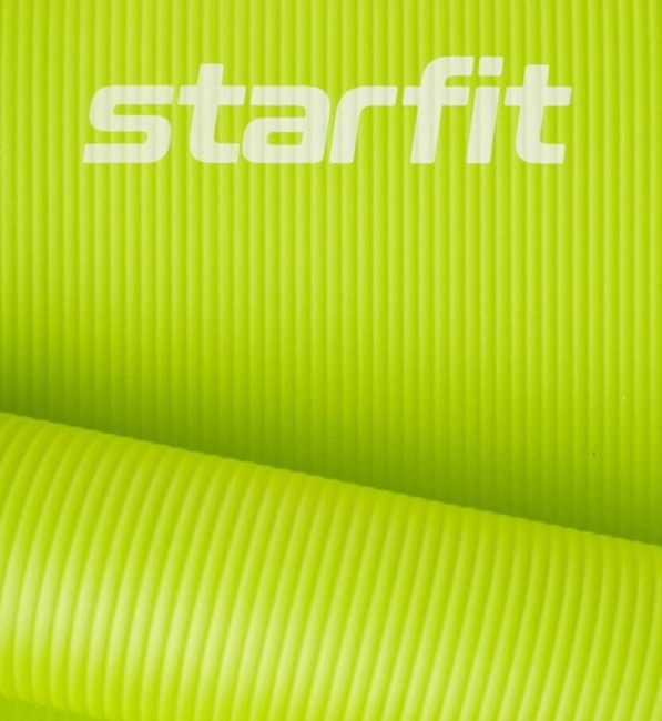 Коврик для йоги и фитнеса Starfit FM-301 NBR 1,0 см 183x61 см лаймовый Коврик для йоги и фитнеса Starfit FM-301 NBR 1,0 см 183x61 см лаймовый