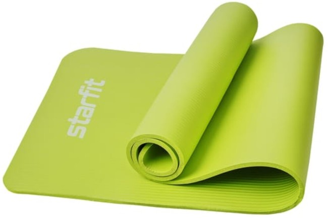 Коврик для йоги и фитнеса Starfit FM-301 NBR 1,0 см 183x61 см лаймовый Коврик для йоги и фитнеса Starfit FM-301 NBR 1,0 см 183x61 см лаймовый
