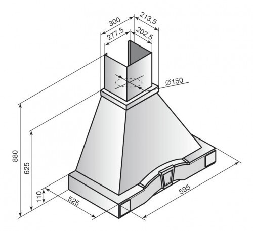 Каминная вытяжка Elikor Грильяж 60 белый муар/ясень белый/патина салатовый Каминная вытяжка Elikor Грильяж 60 белый муар/ясень белый/патина салатовый
