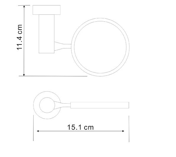 Держатель щетки для унитаза WasserKraft Donau (C176)