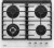 Встраиваемая газовая варочная панель Simfer H60H41C570 Встраиваемая газовая варочная панель Simfer H60H41C570