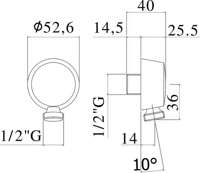 Шланговое соединение Paffoni LUSSO (ZACC130ST) Шланговое соединение Paffoni LUSSO (ZACC130ST)