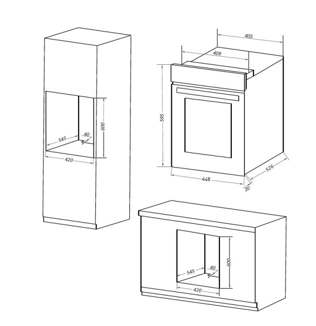 Встраиваемый электрический духовой шкаф Maunfeld EOEC 516W