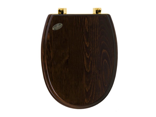 Сиденье для унитаза Simas ARCADE (AR009Oro) орех/золото