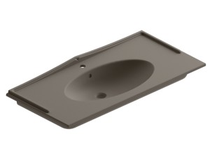 Раковина керамическая Berloni Bagno QUADRA VINTAGE (LAVQAVINCXR57190) черный матовый