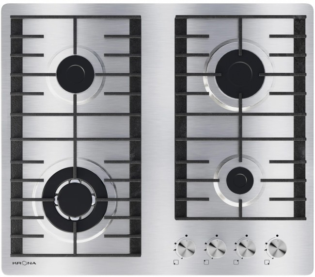 Встраиваемая газовая варочная панель Krona Hagel 60 IX W Встраиваемая газовая варочная панель Krona Hagel 60 IX W
