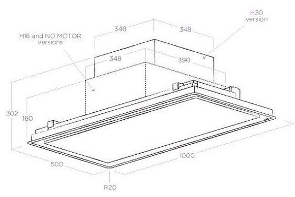 Встраиваемая вытяжка Elica Illusion H16 PAINT/A/100