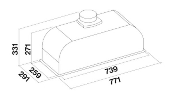 Встраиваемая вытяжка Falmec Gruppo Incasso Plus 70 Встраиваемая вытяжка Falmec Gruppo Incasso Plus 70