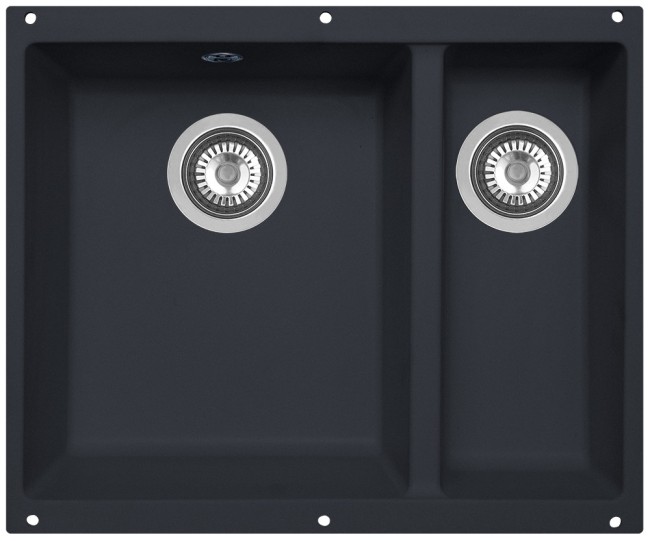 Кухонная мойка Zigmund & Shtain Integra 500.2 черный базальт Кухонная мойка Zigmund & Shtain Integra 500.2 черный базальт