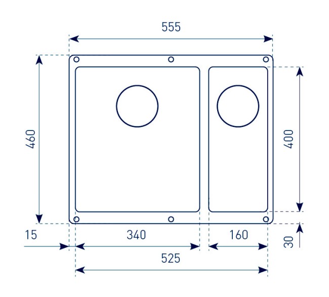 Кухонная мойка Zigmund & Shtain Integra 500.2 черный базальт Кухонная мойка Zigmund & Shtain Integra 500.2 черный базальт
