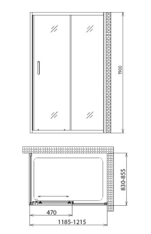 Душевой уголок Gemy Victoria S30191A-A85 Душевой уголок Gemy Victoria S30191A-A85