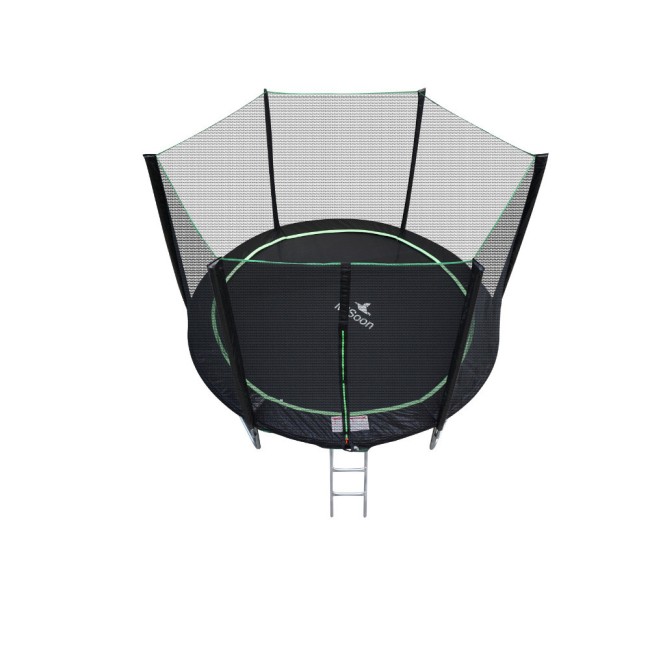 Батут MiSoon 12ft-366 PRO с внешней сеткой и лестницей