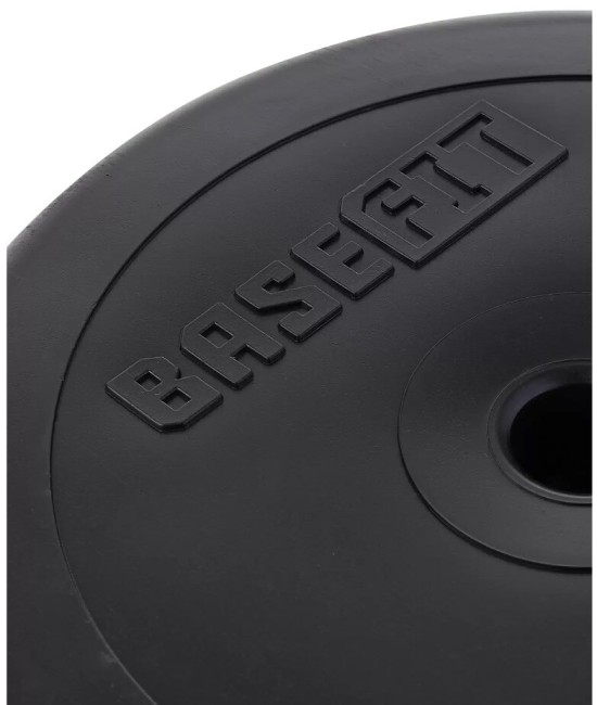Диск пластиковый BaseFit BB-203 10 кг, d=26 мм, черный Диск пластиковый BaseFit BB-203 10 кг, d=26 мм, черный