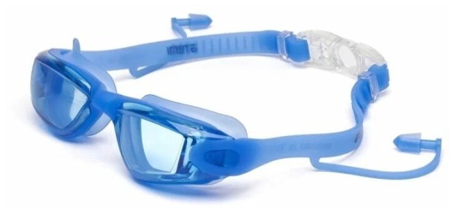 Очки для плавания Atemi N8601 силикон с берушами голубой Очки для плавания Atemi N8601 силикон с берушами голубой