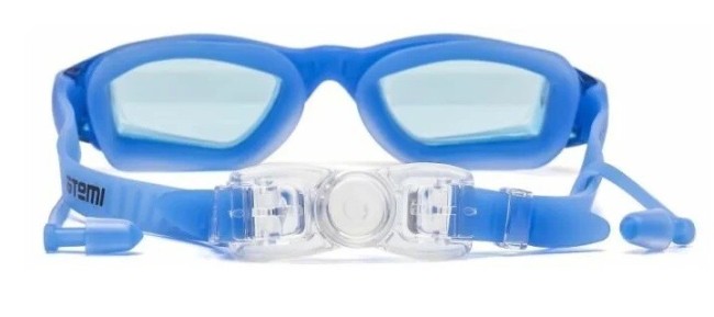 Очки для плавания Atemi N8601 силикон с берушами голубой Очки для плавания Atemi N8601 силикон с берушами голубой