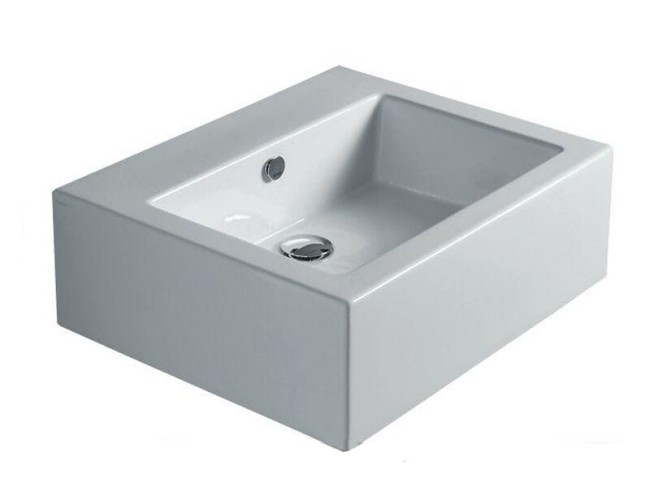 Раковина накладная/подвесная Simas FROZEN 1 отверстие (FZ10 bia1hole) белый