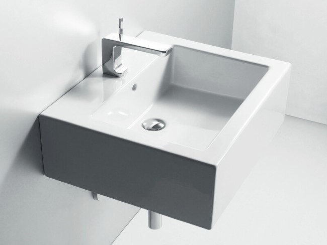 Раковина накладная/подвесная Simas FROZEN 1 отверстие (FZ10 bia1hole) белый