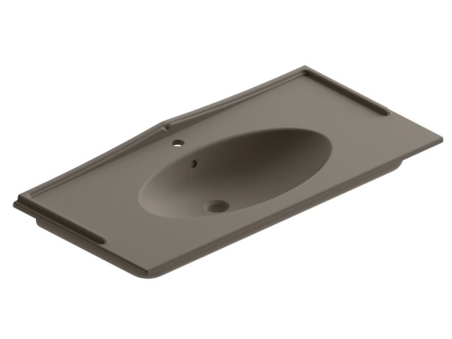 Раковина керамическая Berloni Bagno QUADRA VINTAGE (LAVQAVINCXR57187) Malta opaco