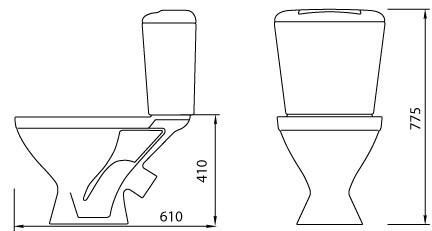 Унитаз компакт ЛЗСФ Универсал NEW 45 (10/1/5/3-37) Унитаз компакт ЛЗСФ Универсал NEW 45 (10/1/5/3-37)