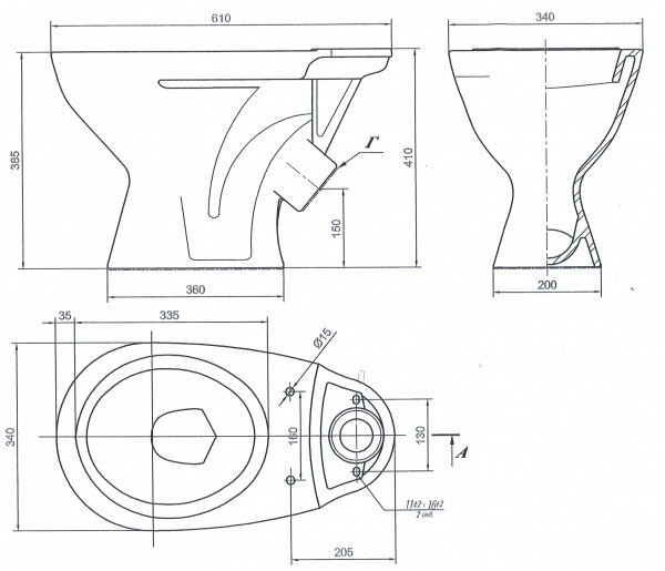Унитаз компакт ЛЗСФ Универсал NEW 45 (10/1/5/3-37) Унитаз компакт ЛЗСФ Универсал NEW 45 (10/1/5/3-37)