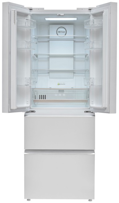 Холодильник Tesler RFD-361I white glass