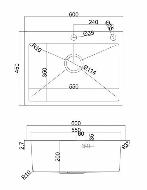 Кухонная мойка Emar EMB-119 Nano Golden Кухонная мойка Emar EMB-119 Nano Golden