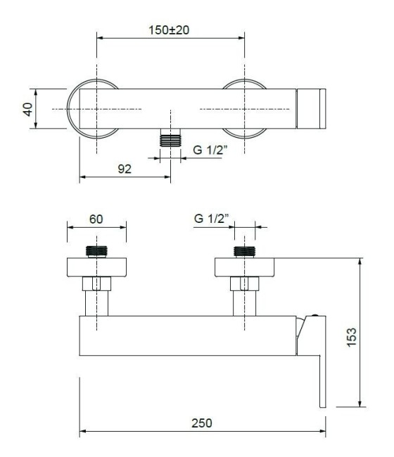 Смеситель для душа Cezares (UNIKA-DM-01)