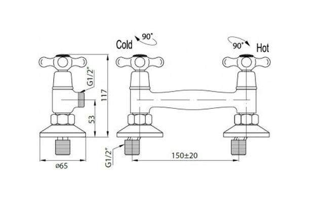 Смеситель для душа Cezares (RETRO-C-D-BLC) Смеситель для душа Cezares (RETRO-C-D-BLC)