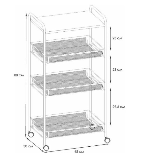 Этажерка ЗМИ Ладья 34КС белый Э560 Б Этажерка ЗМИ Ладья 34КС белый Э560 Б