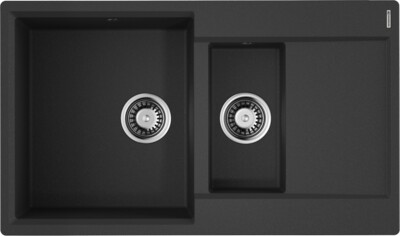 Кухонная мойка Omoikiri Daisen 86-2-BL (4993477) Artgranit/черный Кухонная мойка Omoikiri Daisen 86-2-BL (4993477) Artgranit/черный