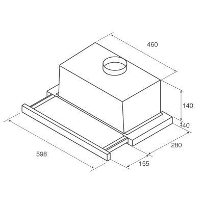 Встраиваемая вытяжка Jetair Aurora LX/WH/F/60