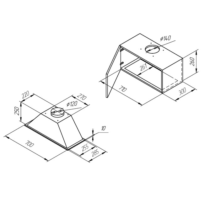 Встраиваемая вытяжка Kuppersberg INLINEA 70 LX Встраиваемая вытяжка Kuppersberg INLINEA 70 LX