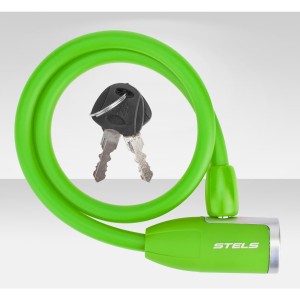 Трос-замок Stels 84356 (650мм) D10мм зеленый