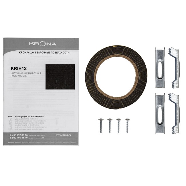 Встраиваемая индукционная варочная панель Kronasteel GRUND 60 BL/S