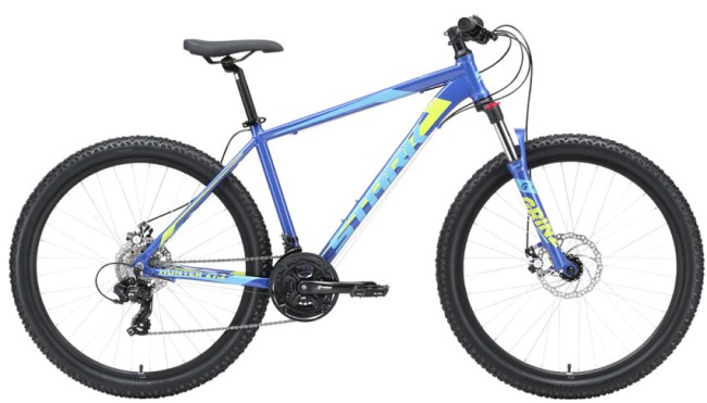 Велосипед Stark 23 Hunter 27.2 D насыщенный синий/голубой металлик 20"