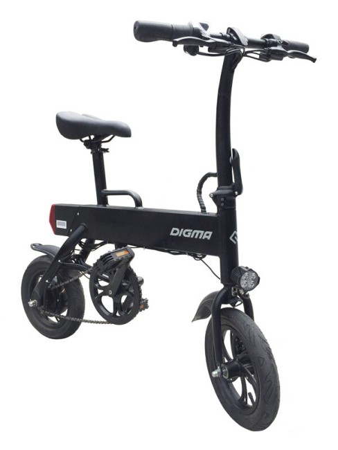 Электробайк Digma P12-4 черный Электробайк Digma P12-4 черный