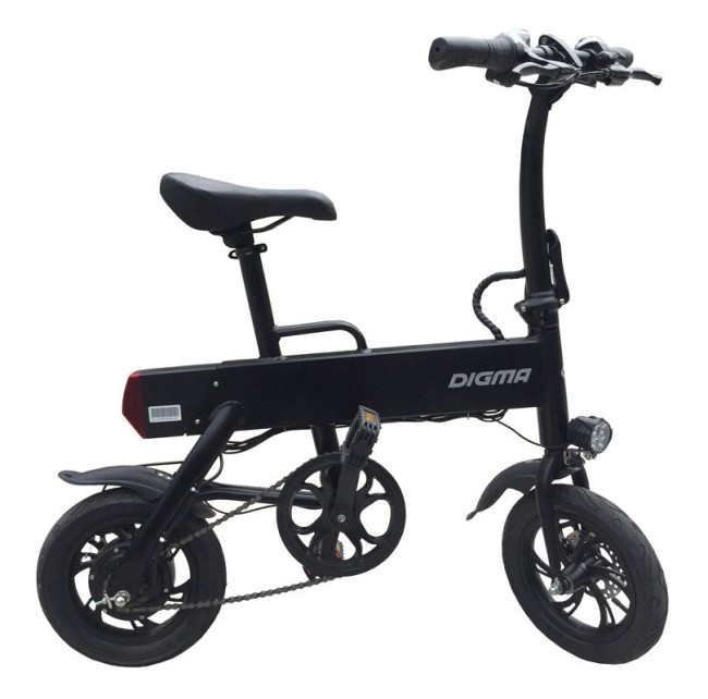 Электробайк Digma P12-4 черный Электробайк Digma P12-4 черный