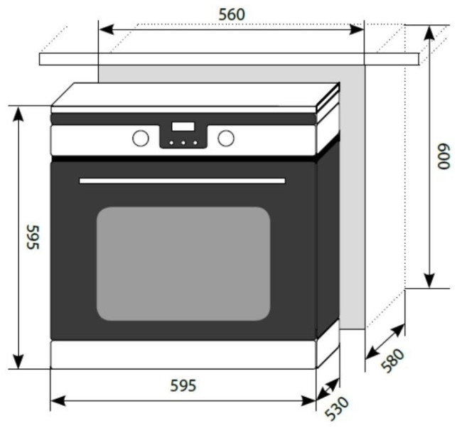 Встраиваемый электрический духовой шкаф Lex EDP 093 IX Встраиваемый электрический духовой шкаф Lex EDP 093 IX