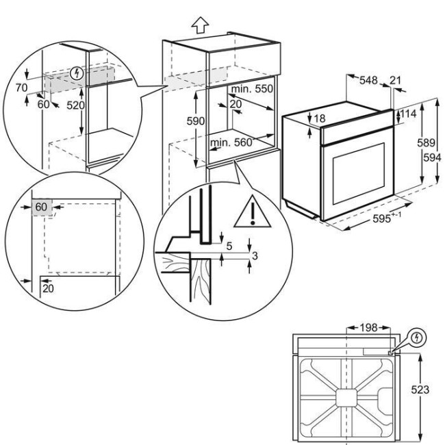 Встраиваемый электрический духовой шкаф Zanussi OPZA 4330 B