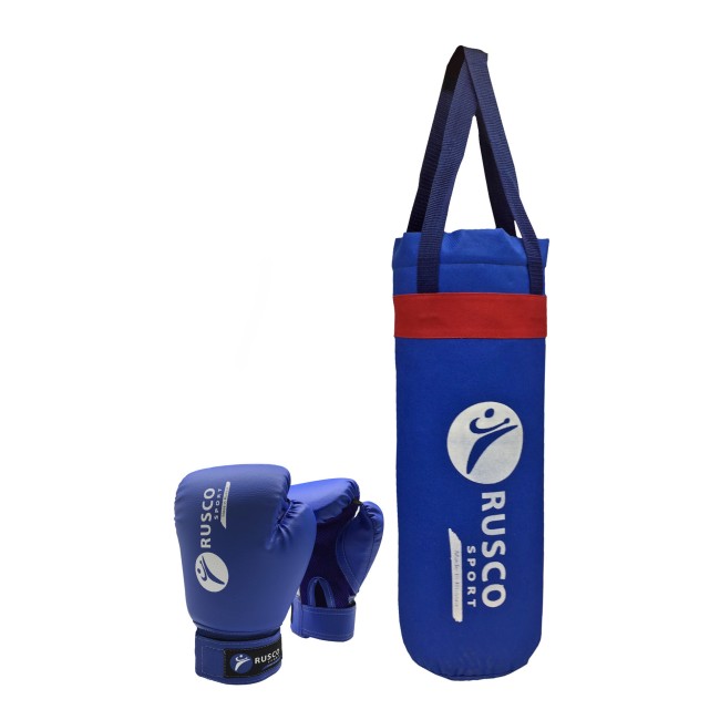Набор для бокса Rusco sport детский 4 oz синий Набор для бокса Rusco sport детский 4 oz синий