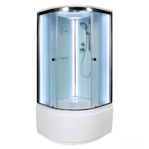 Душевая кабина Deto D80S LED с крышей и подсветкой