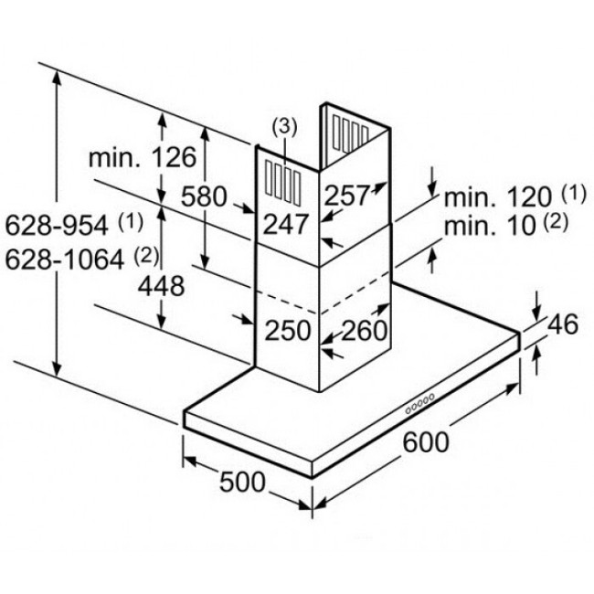 Каминная вытяжка Neff D76MT64N1