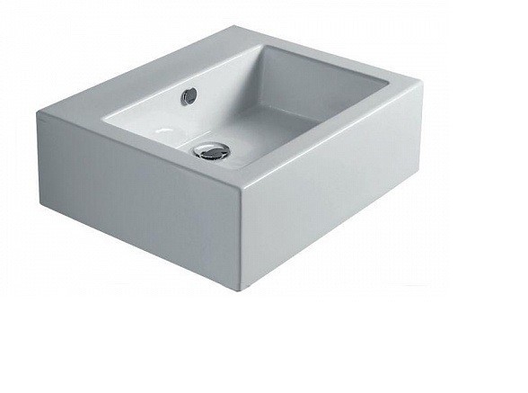 Раковина накладная/подвесная Simas FROZEN без отверстий (FZ10bia) белый