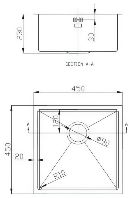 Кухонная мойка Emar EMB-113 Nano Dark Кухонная мойка Emar EMB-113 Nano Dark