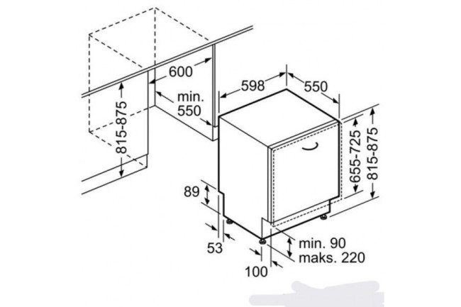 Встраиваемая посудомоечная машина Bosch SMV25EX02E
