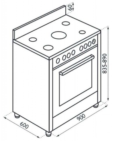 Газовая плита Zigmund & Shtain VGG 40.92 A