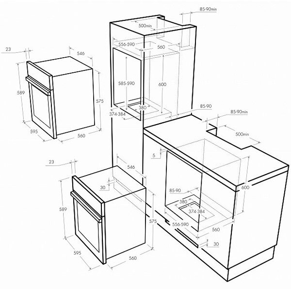 Встраиваемый газовый духовой шкаф Maunfeld MGOGG 673RIB TM Встраиваемый газовый духовой шкаф Maunfeld MGOGG 673RIB TM