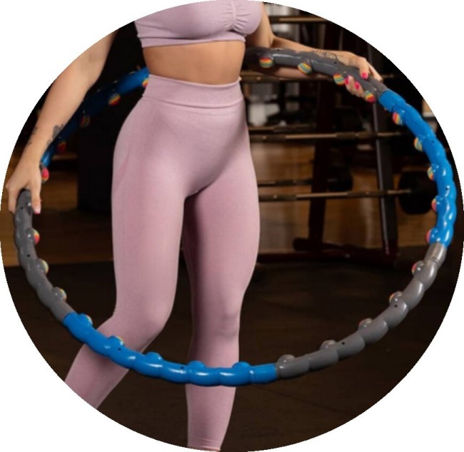 Обруч массажный Starfit HH-108 серый/синий Обруч массажный Starfit HH-108 серый/синий