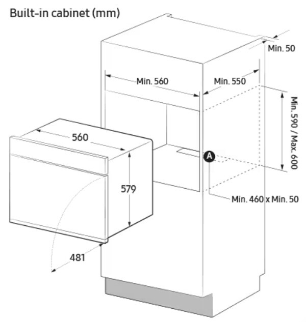 Встраиваемый электрический духовой шкаф Samsung NV7B5755TAK/WT Встраиваемый электрический духовой шкаф Samsung NV7B5755TAK/WT